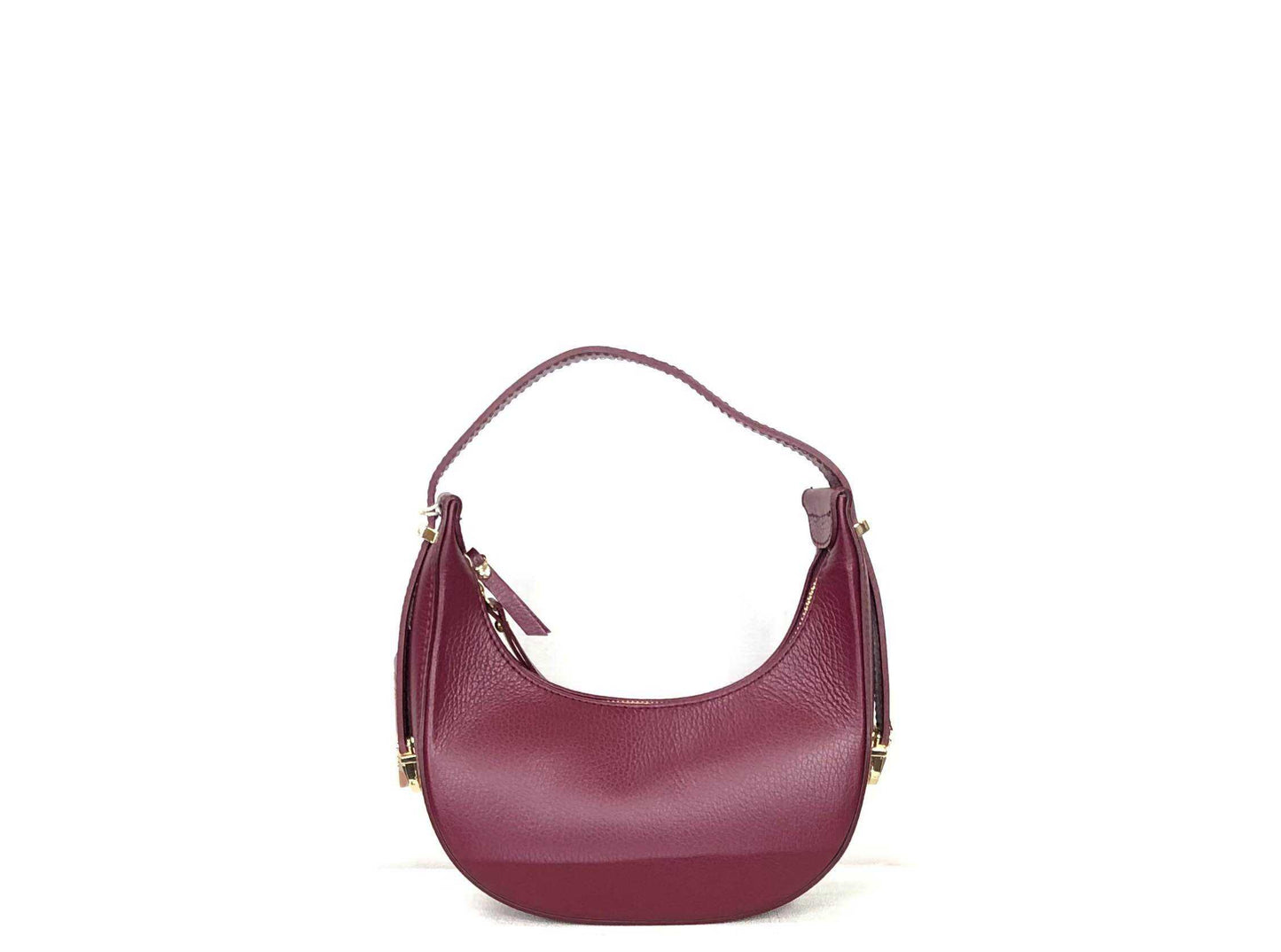 Bolso piel Lucía burdeos