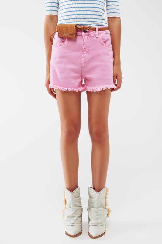 Q2 Shorts en rosa